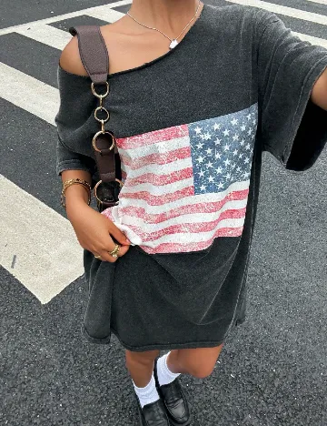 Rochie scurta SHEIN, gri