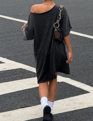 Rochie scurta SHEIN, gri