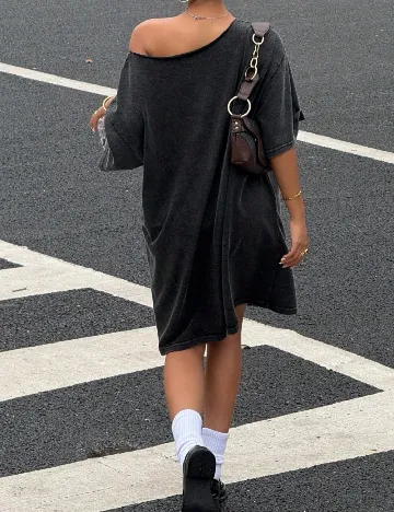 Rochie scurta SHEIN, gri