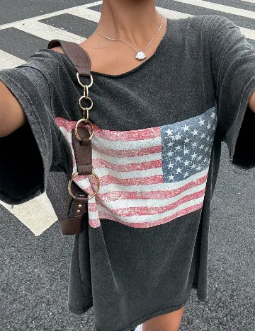 Rochie scurta SHEIN, gri