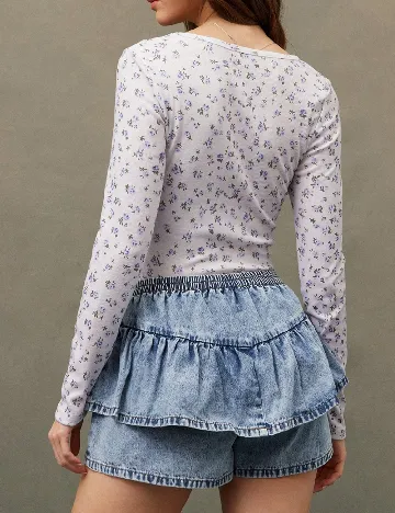 Pantaloni scurti SHEIN, albastru