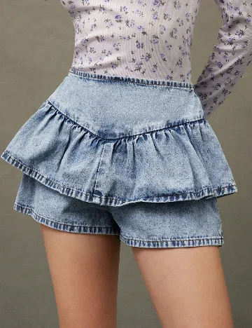 Pantaloni scurti SHEIN, albastru