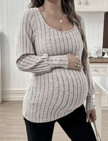 Bluza SHEIN Maternity, gri