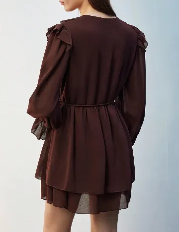 Rochie scurta SHEIN, maro