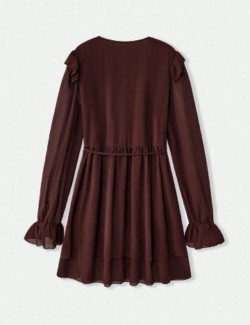 Rochie scurta SHEIN, maro