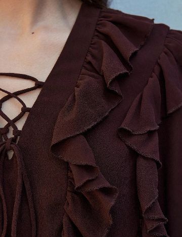 Rochie scurta SHEIN, maro