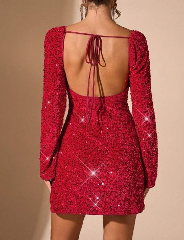 Rochie scurta SHEIN, rosu