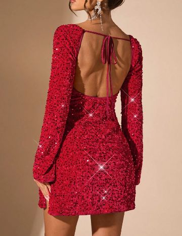 Rochie scurta SHEIN, rosu