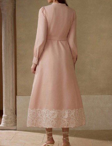 Rochie lunga MOTF, roz