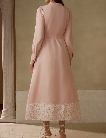 Rochie lunga MOTF, roz