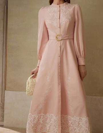 Rochie lunga MOTF, roz