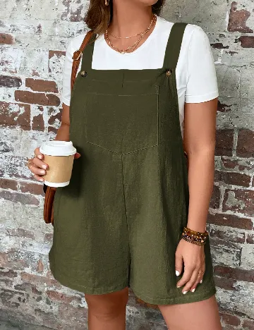 Salopeta SHEIN CURVE, verde