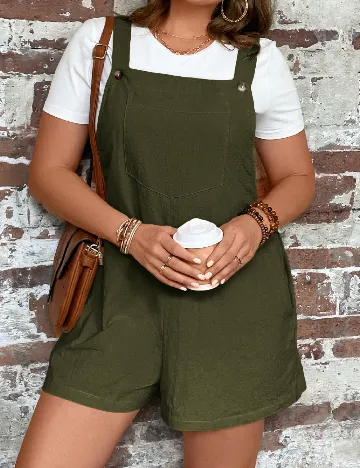 Salopeta SHEIN CURVE, verde