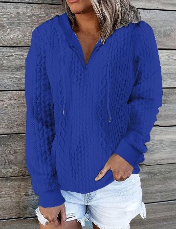 Hanorac SHEIN, albastru