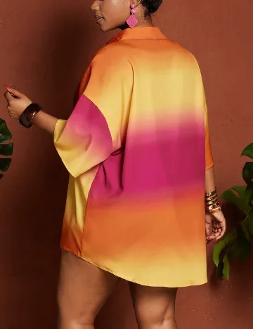 Camasa Oversize SHEIN CURVE, mix culori