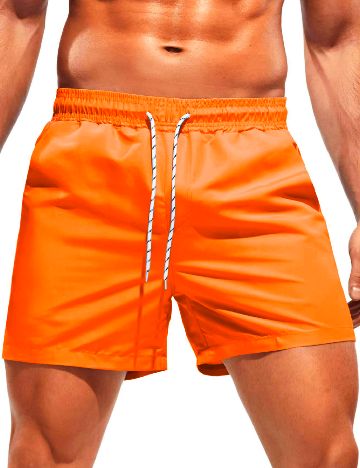 Short de baie SHEIN, portocaliu