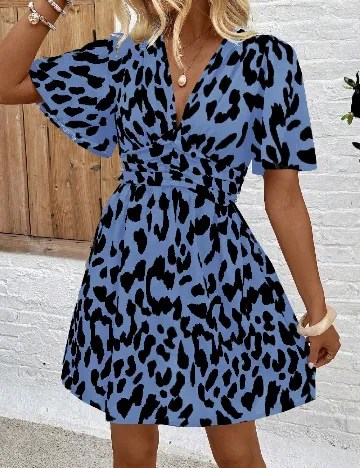 Rochie scurta SHEIN, albastru