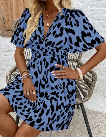 Rochie scurta SHEIN, albastru