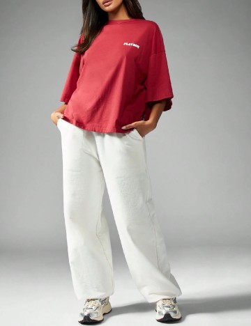 Tricou Oversize Missguided, rosu