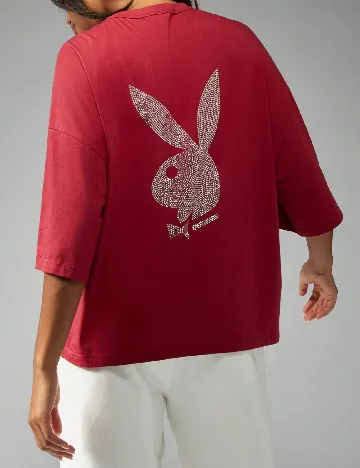 Tricou Oversize Missguided, rosu