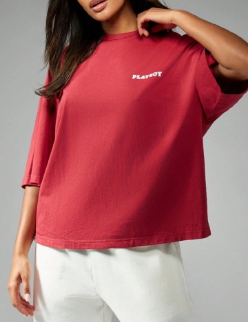 Tricou Oversize Missguided, rosu
