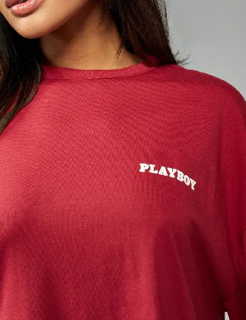 Tricou Oversize Missguided, rosu