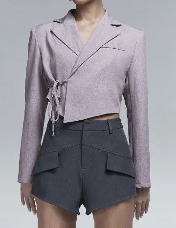 Pantaloni scurti SHEIN, gri