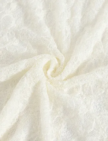 Fusta de plaja SHEIN, crem