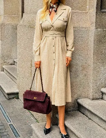 Rochie medie SHEIN, crem