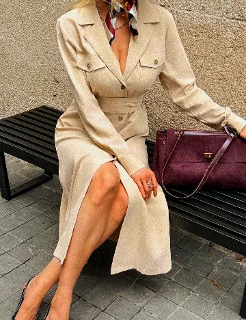 Rochie medie SHEIN, crem