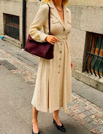 Rochie medie SHEIN, crem