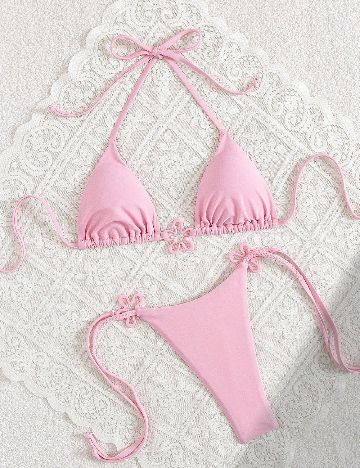 Costum de baie SHEIN, roz