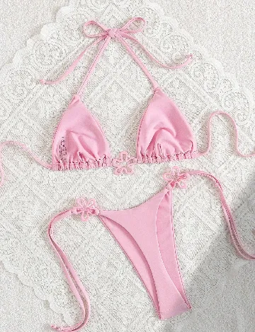 Costum de baie SHEIN, roz