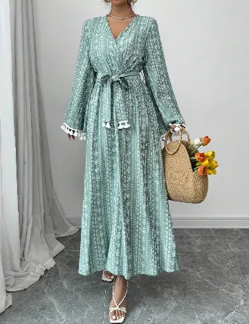 Rochie lunga SHEIN, verde