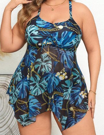 Rochie de plaja SHEIN CURVE, mix culori
