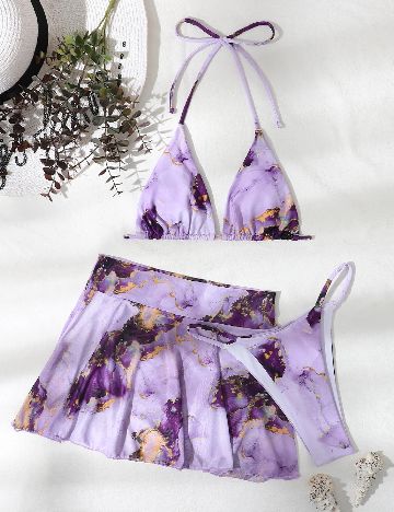 Costum de baie SHEIN, mov