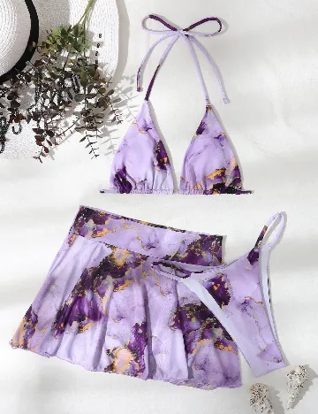 Costum de baie SHEIN, mov