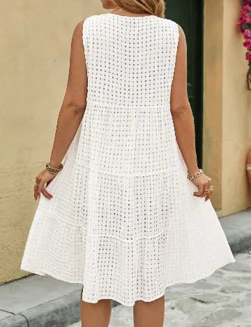 Rochie medie SHEIN CURVE, alb