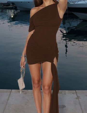 Rochie scurta SHEIN, maro