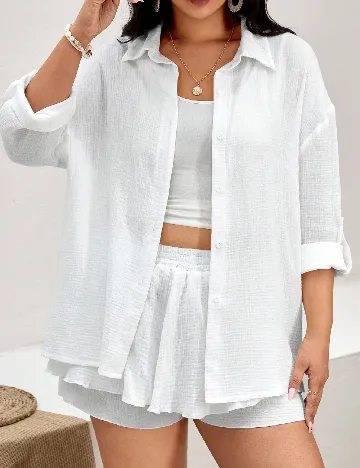 Compleu SHEIN CURVE, alb