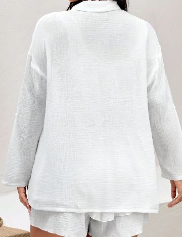 Compleu SHEIN CURVE, alb