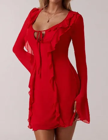 Rochie scurta Forever 21, rosu