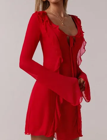 Rochie scurta Forever 21, rosu