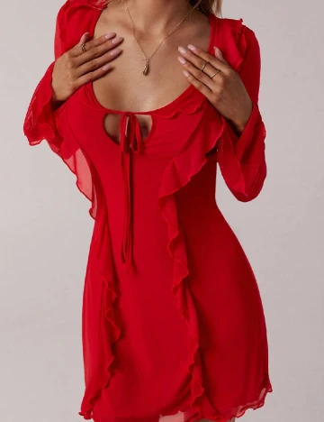 Rochie scurta Forever 21, rosu