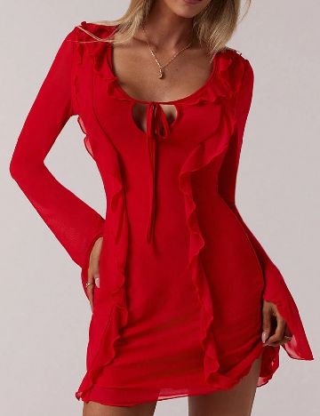 Rochie scurta Forever 21, rosu