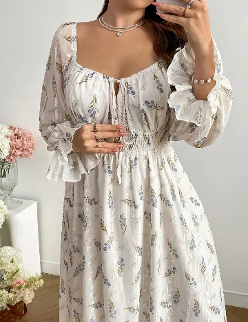 Rochie lunga SHEIN CURVE, floral print