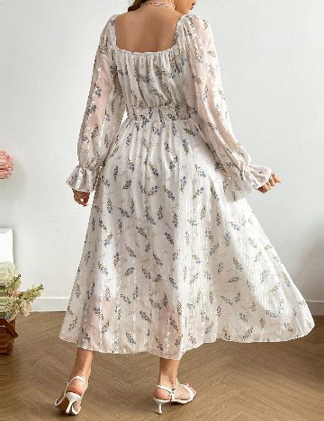 Rochie lunga SHEIN CURVE, floral print