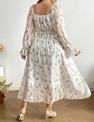 Rochie lunga SHEIN CURVE, floral print