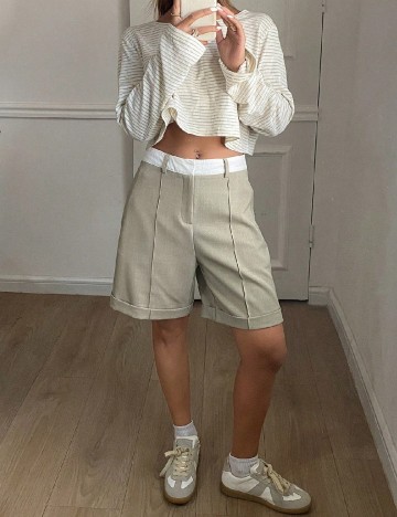 Pantaloni scurti Livesso, kaki