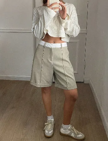 Pantaloni scurti Livesso, kaki